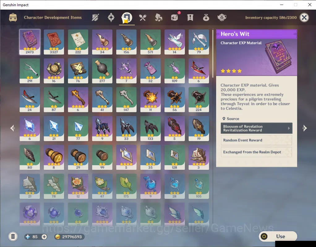 Genshin Impact Accounts NA|AR 55|2 Limited +3(*5Weapon)|(DurinC2,Venti)+Si image 11
