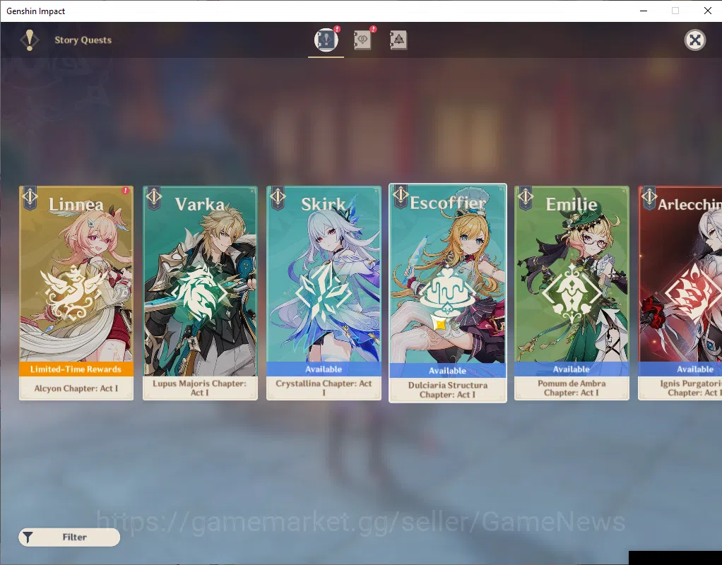 Genshin Impact Accounts NA|AR 55|2 Limited +3(*5Weapon)|(DurinC2,Venti)+Si image 6