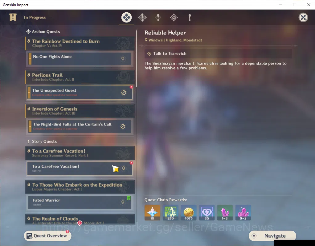 Genshin Impact Accounts NA|AR 55|2 Limited +3(*5Weapon)|(DurinC2,Venti)+Si image 7