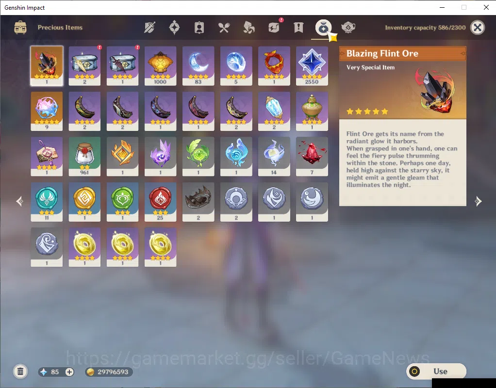 Genshin Impact Accounts NA|AR 55|2 Limited +3(*5Weapon)|(DurinC2,Venti)+Si image 8