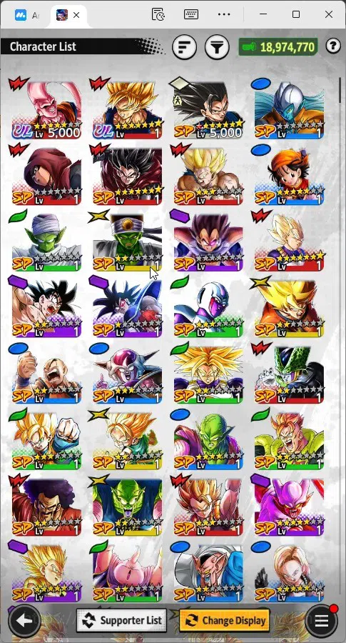 Dragon Ball Legends Accounts High-End Global | Lvl 146|18.9M Total Power|20 CC|2 UL|UL Super Saiyan Goku, Ultimate Gohan 10