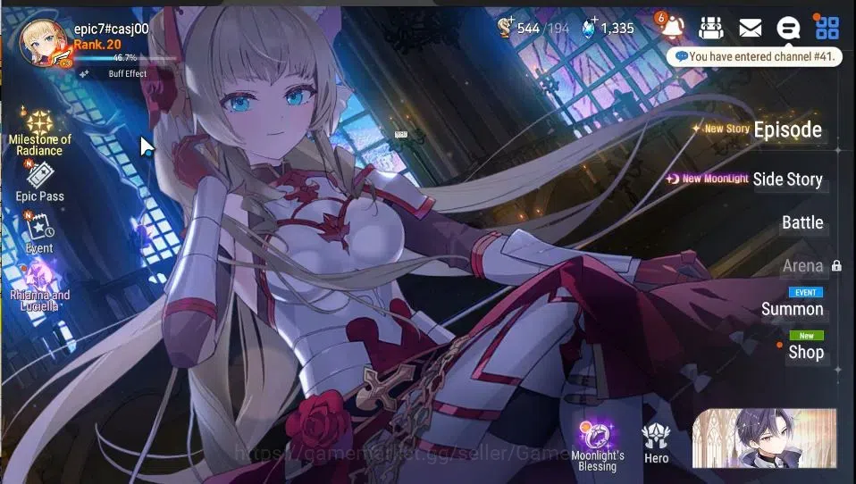 Epic Seven Accounts GLOBAL Unverif|NewEra|2 ML(Rhianna&Luciella,SB Ara image 1
