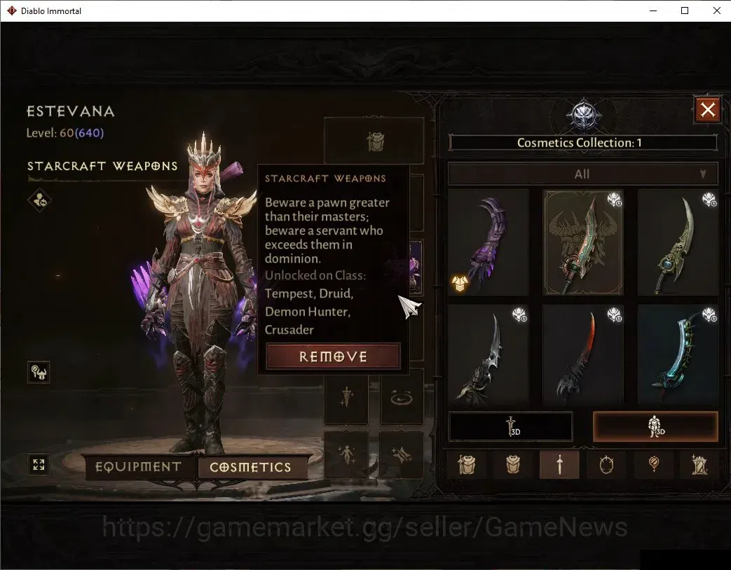 Diablo Immortal Accounts SEA=Verathiel|CS ON|Lv60(640)|Tempest|CR 39k|Reso image 9