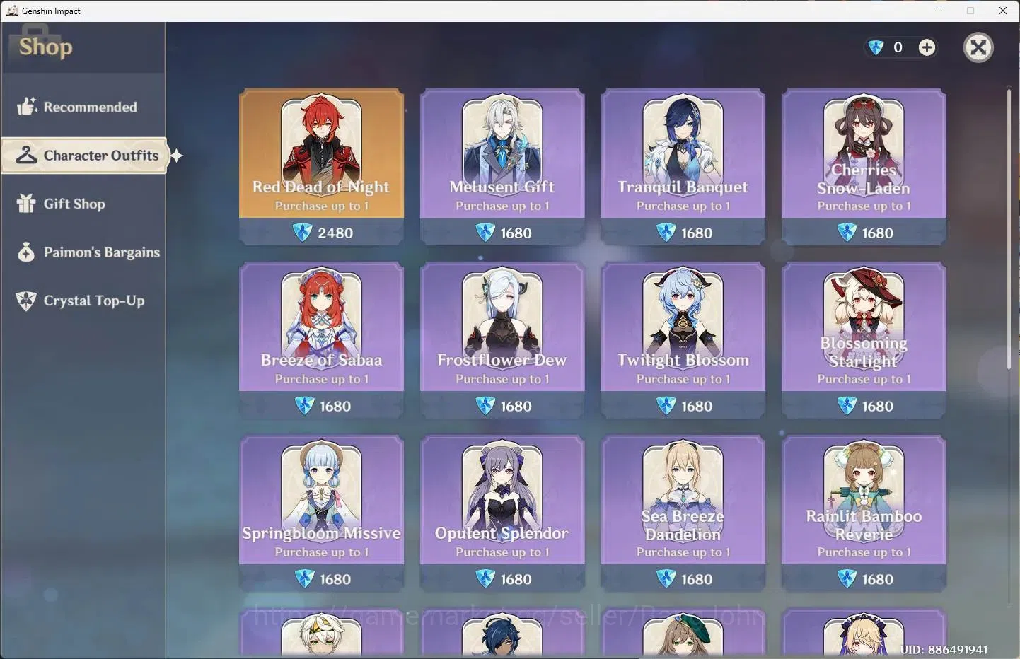 Genshin Impact Accounts ASIA | AR 57|8 Limit+3 Sign|Skrik,Furina,Yelan,Kin image 8