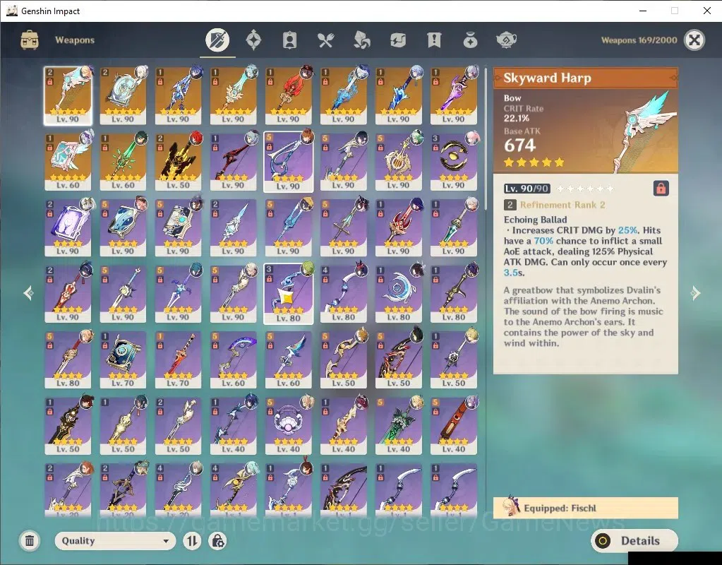 Genshin Impact Accounts Asia|AR60|2 PremTeam|18Limited+11(*5WEP)|HuTaoC1+S image 13
