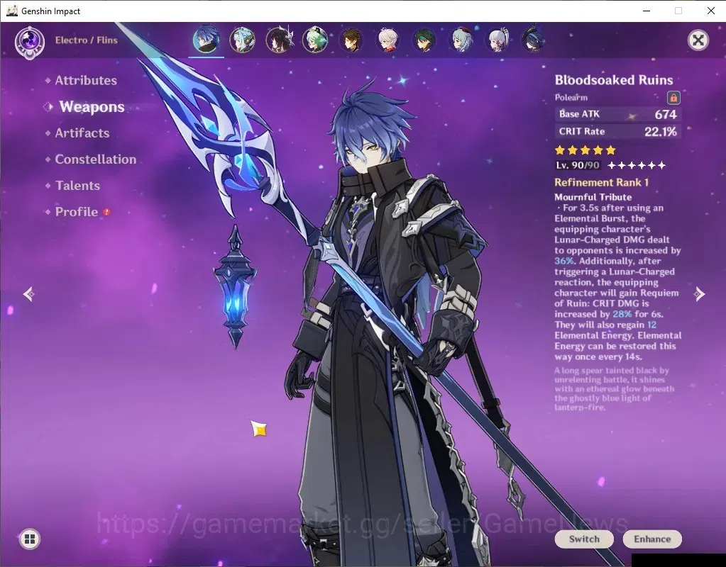 Genshin Impact Accounts Asia|AR60|2 PremTeam|18Limited+11(*5WEP)|HuTaoC1+S image 3