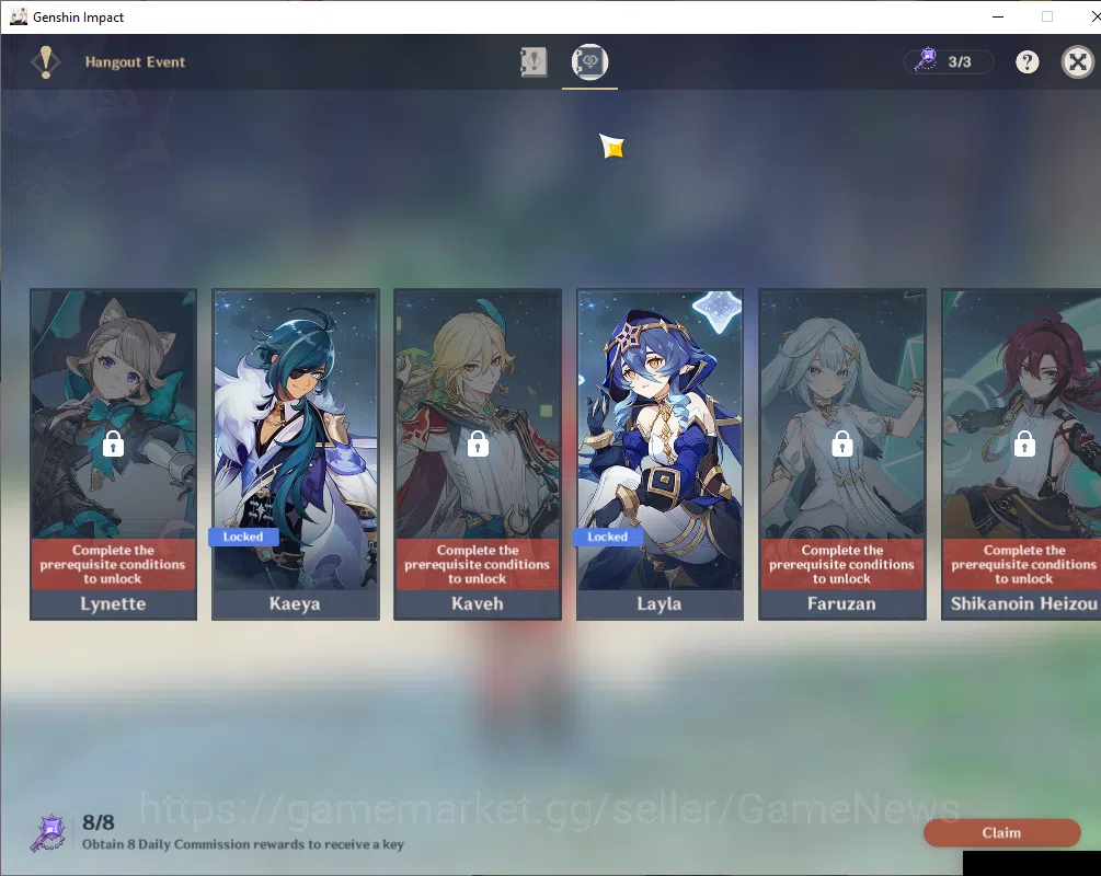 Genshin Impact Accounts ASIA|AR 55|3 Limited+1(*5Wep)|Arlecchino,Mualani,C image 3