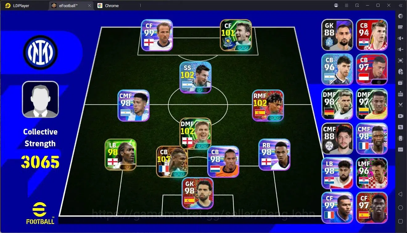 eFootball Accounts Legends & Iconic Players Mobile |PW 3065|Bigtime Desailly|Epic Gerrard,Shevchenko|Showtime 1