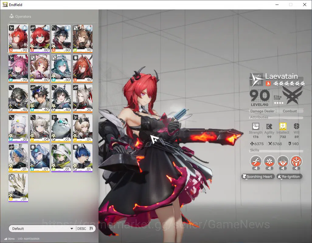 Arknights: Endfield Accounts ASIA|Lv58|SSR 6(3Limit)+13(*6WP)|[LaevatainP1,Gilb image 1