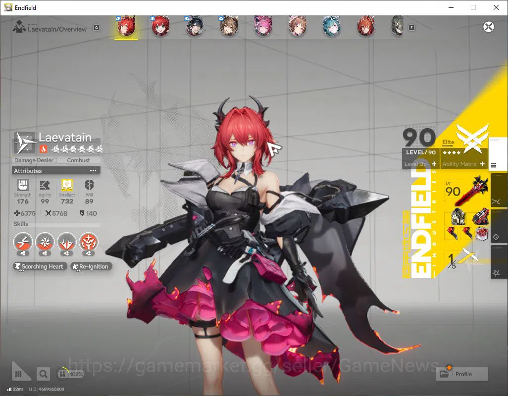 Arknights: Endfield Accounts ASIA|Lv58|SSR 6(3Limit)+13(*6WP)|[LaevatainP1,Gilb image 2