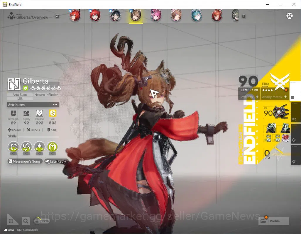 Arknights: Endfield Accounts ASIA|Lv58|SSR 6(3Limit)+13(*6WP)|[LaevatainP1,Gilb image 3