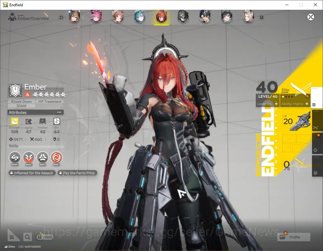 Arknights: Endfield Accounts ASIA|Lv58|SSR 6(3Limit)+13(*6WP)|[LaevatainP1,Gilb image 8