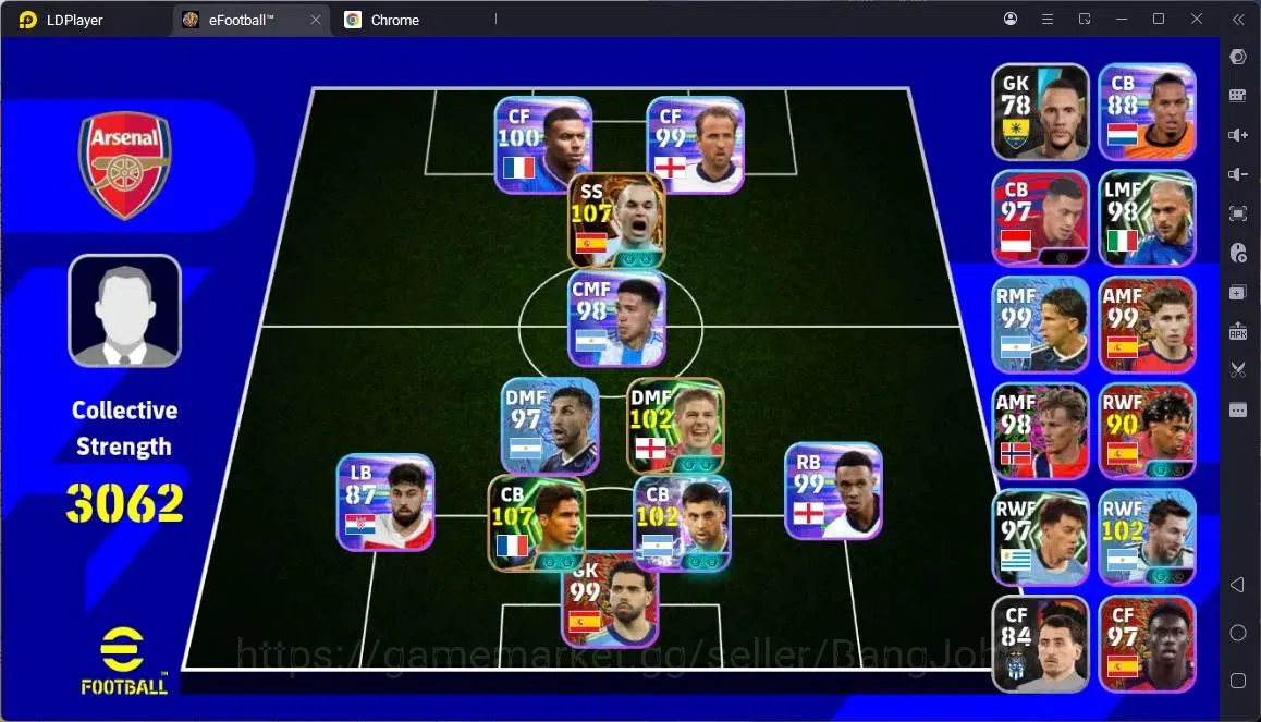 eFootball Accounts High-End Mobile |PW 3062|Bigtime Iniesta|Epic Varane,Gerrad|Showtime Romero|2026|Check SS EFB2359B 1