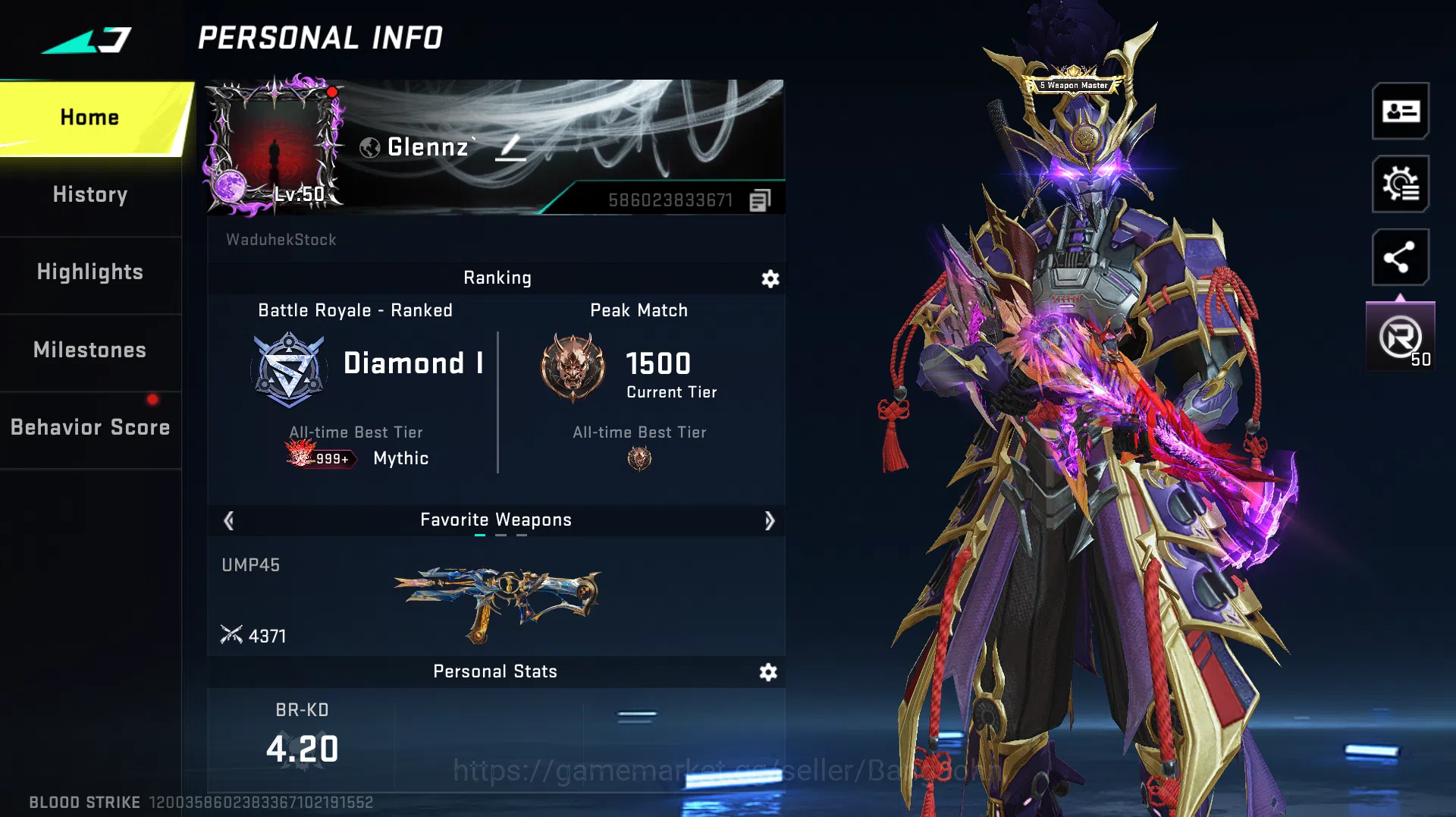 Blood Strike Accounts Asia|Eternal Zero| Evo Galil Eternal M4, KAG, M700 image 14