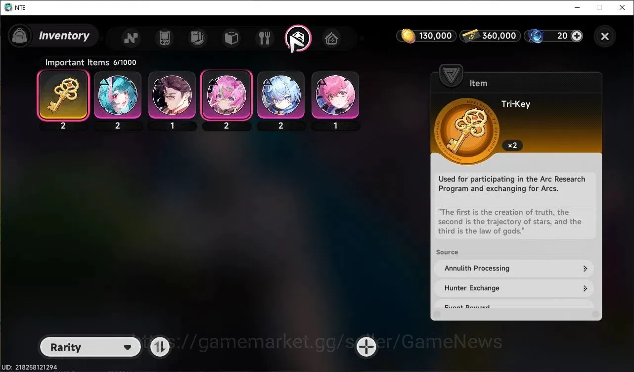 Neverness to Everness Accounts Global NA |HL 3| 2 SSR Hotori, Hathor + Selector O image 8