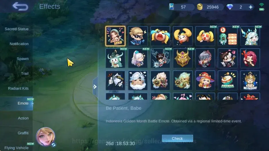 Mobile Legends: Bang Bang Accounts Hero 83|Skin 128|Pace Fanny,SpongB Cyc,SABER Layla image 20