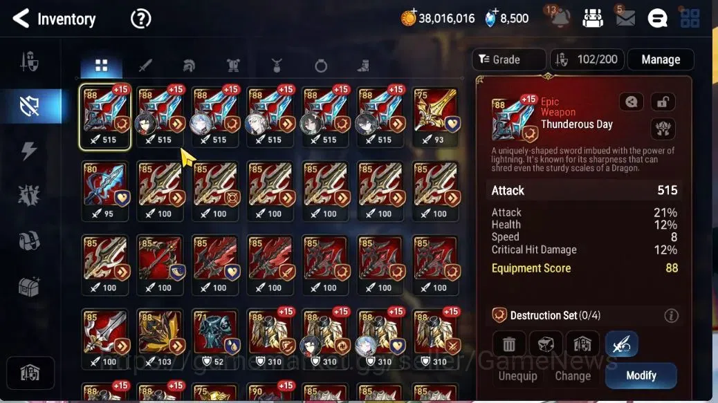 Epic Seven Accounts Limited Hero GLOBAL Unverif|New Era|6 ML(Salome,NM Luna,ABS Yufine,Belian)+Setsuka,TA Coli,Etc|PoH 11