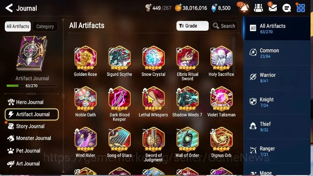 Epic Seven Accounts Limited Hero GLOBAL Unverif|New Era|6 ML(Salome,NM Luna,ABS Yufine,Belian)+Setsuka,TA Coli,Etc|PoH 9