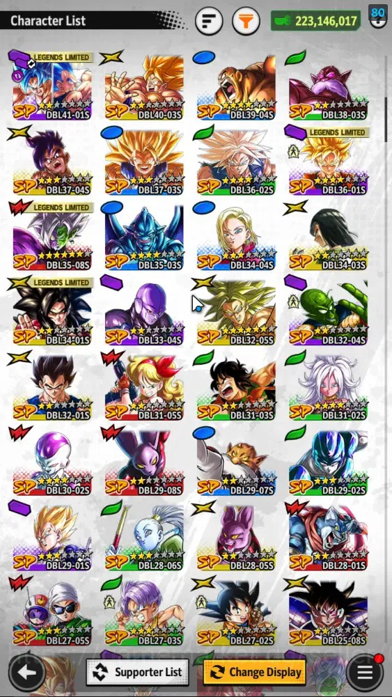 Dragon Ball Legends Accounts 223M TotalPower|LV159|6UL+15LL|SSG SS Gogeta,2 SS  image 5