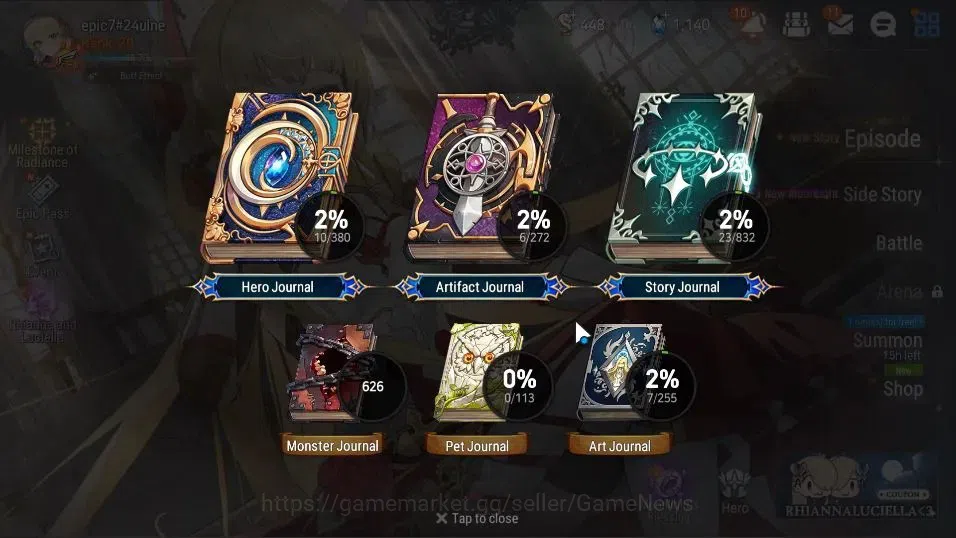 Epic Seven Accounts GLOBAL UnVerif|New Era|2 ML(Rhiana&Luciel,LCrescen image 3