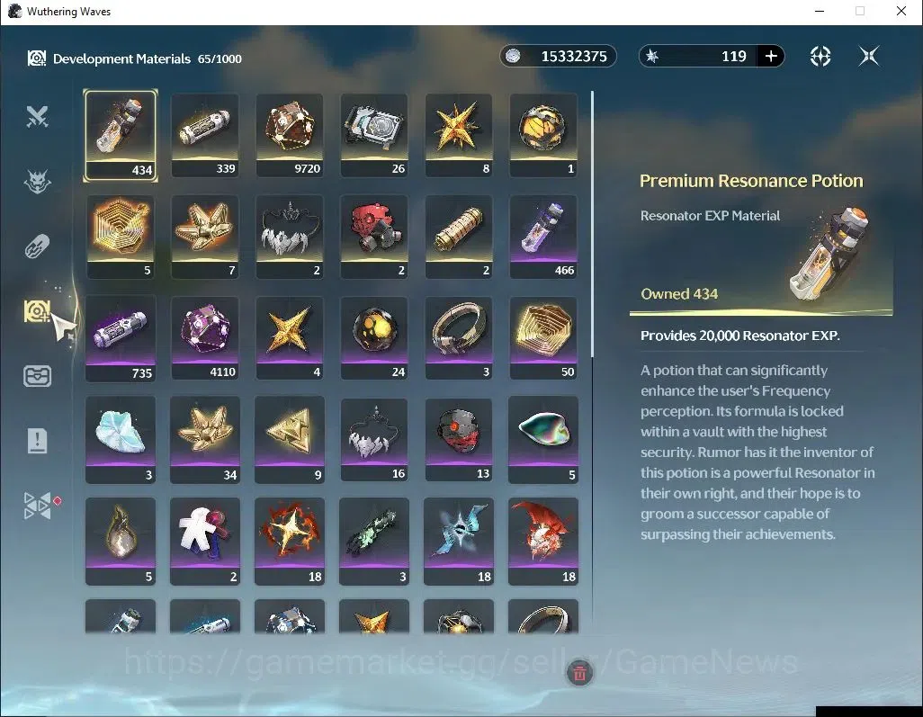 Wuthering Waves Accounts Others SEA|UL 56|3 Limited+3 Standard|(Cartethyia R3,Shorekeeper)+Sign, Rebecca,Encore Etc|MC 7