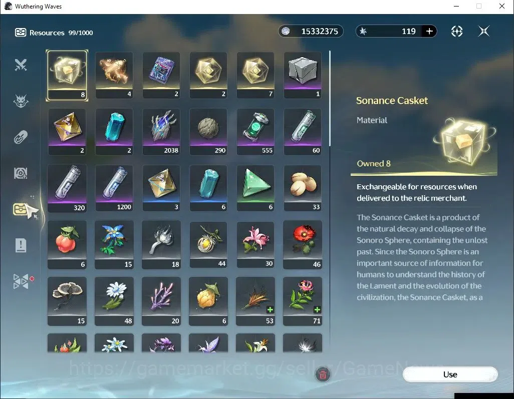Wuthering Waves Accounts Others SEA|UL 56|3 Limited+3 Standard|(Cartethyia R3,Shorekeeper)+Sign, Rebecca,Encore Etc|MC 8