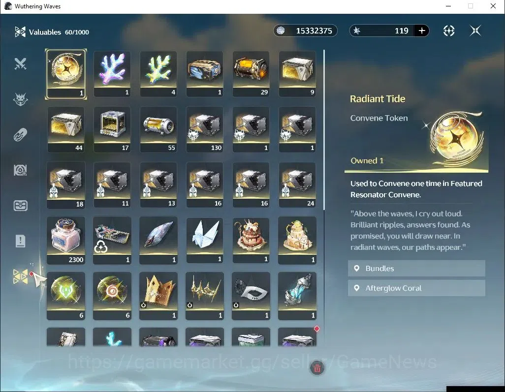 Wuthering Waves Accounts Others SEA|UL 56|3 Limited+3 Standard|(Cartethyia R3,Shorekeeper)+Sign, Rebecca,Encore Etc|MC 9