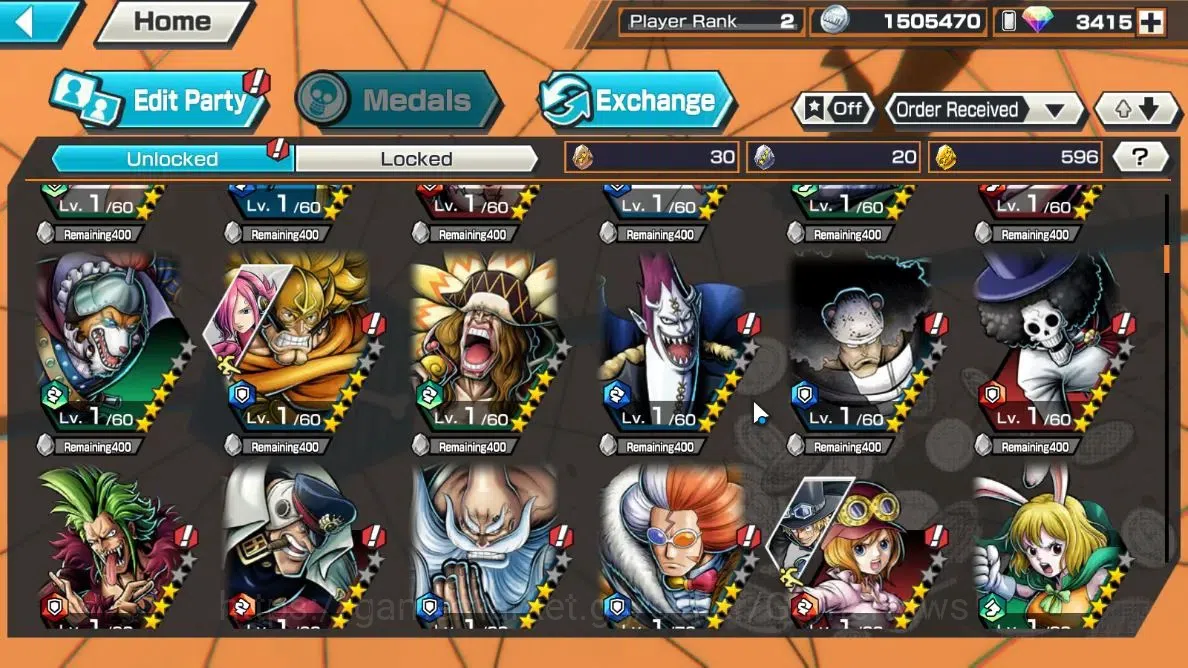 One Piece Bounty Rush Accounts Global| Starter |Ready Gacha 3,4K Rainbow Diamond| image 4