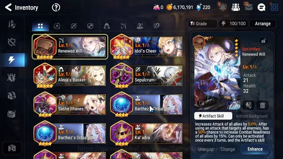Epic Seven Accounts GLOBAL|UnVerif|5 ML(NM Luna,LW Peira,Belian,DB Sen image 13