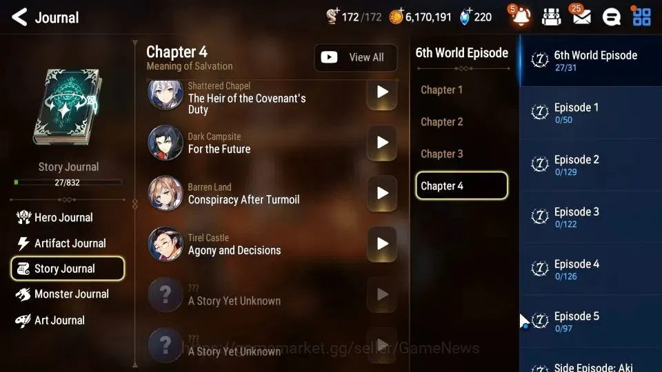 Epic Seven Accounts GLOBAL|UnVerif|5 ML(NM Luna,LW Peira,Belian,DB Sen image 9