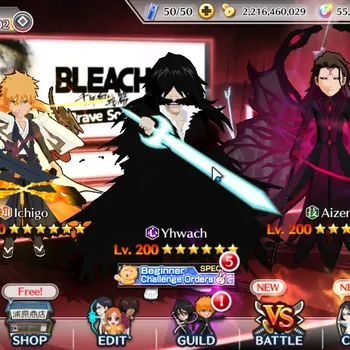 Bleach: Brave Souls Accounts Others Global |55K Orb+6k Acc Ticket| Aizen 11th Anniv,Grimmjow 11th Anniv,Ichigo 10th Anniv