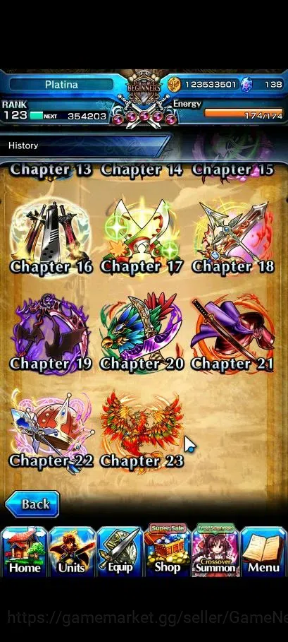 Grand Summoners Accounts Global|Rank 123|1 Sp Art|25 Ascend+18 TW|(Roy,S Mi image 11