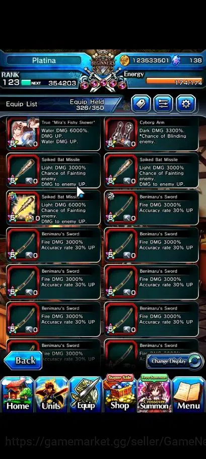 Grand Summoners Accounts Global|Rank 123|1 Sp Art|25 Ascend+18 TW|(Roy,S Mi image 14