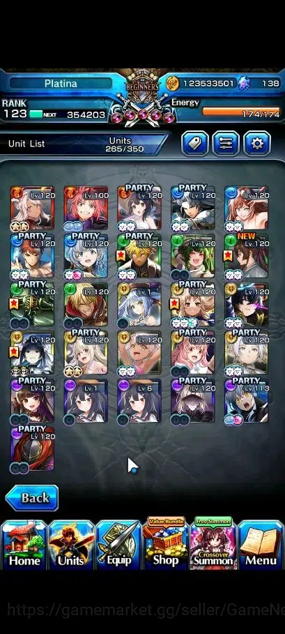 Grand Summoners Accounts Global|Rank 123|1 Sp Art|25 Ascend+18 TW|(Roy,S Mi image 5
