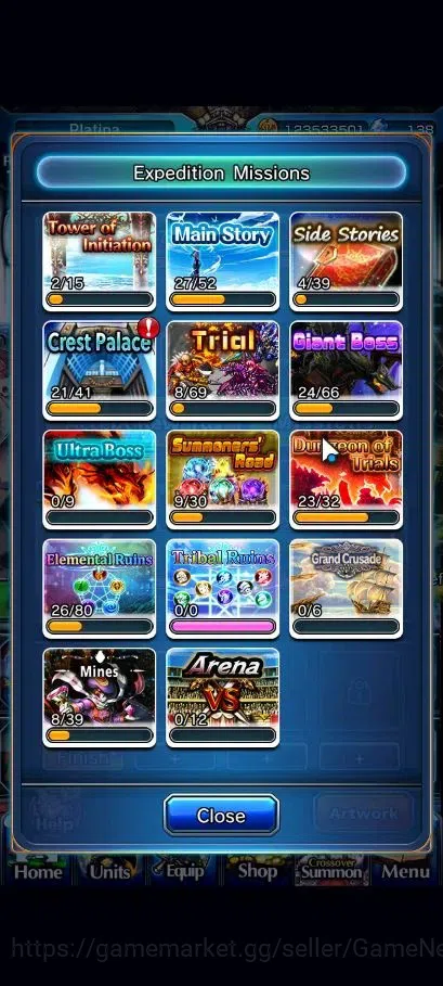 Grand Summoners Accounts Global|Rank 123|1 Sp Art|25 Ascend+18 TW|(Roy,S Mi image 9