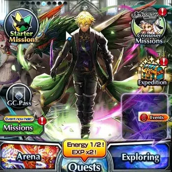 Grand Summoners End-Game Global|Rank 123|1 Sp Art|25 Ascend+18 TW|(Roy,S Mi image 1
