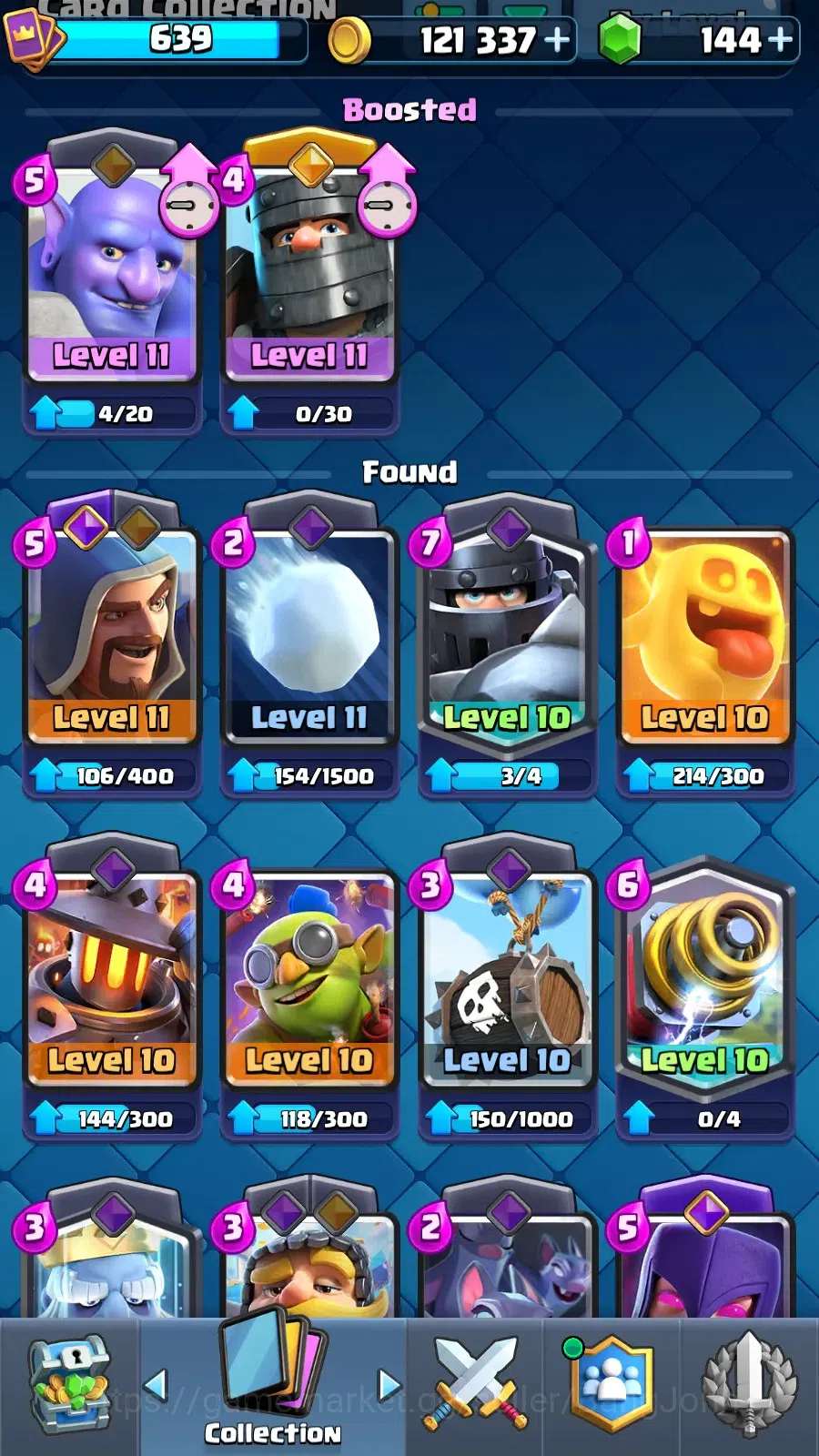Clash Royale Accounts Mobile |KTL 11|Trophy 5044|Card 74|8 Hero|6 Evo|Lv image 11