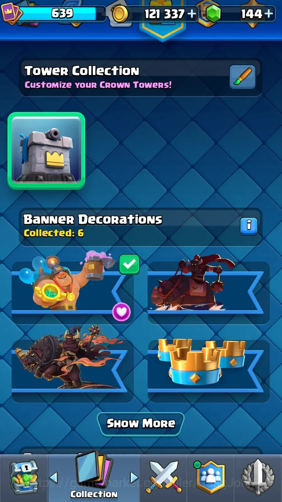 Clash Royale Accounts Mobile |KTL 11|Trophy 5044|Card 74|8 Hero|6 Evo|Lv image 15