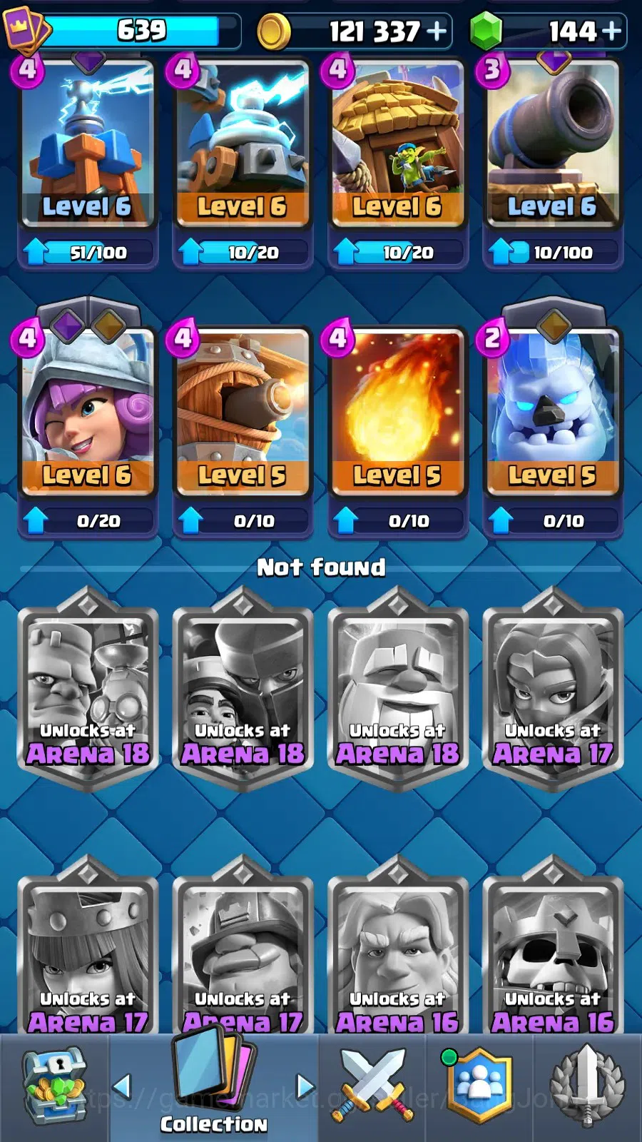 Clash Royale Accounts Mobile |KTL 11|Trophy 5044|Card 74|8 Hero|6 Evo|Lv image 6