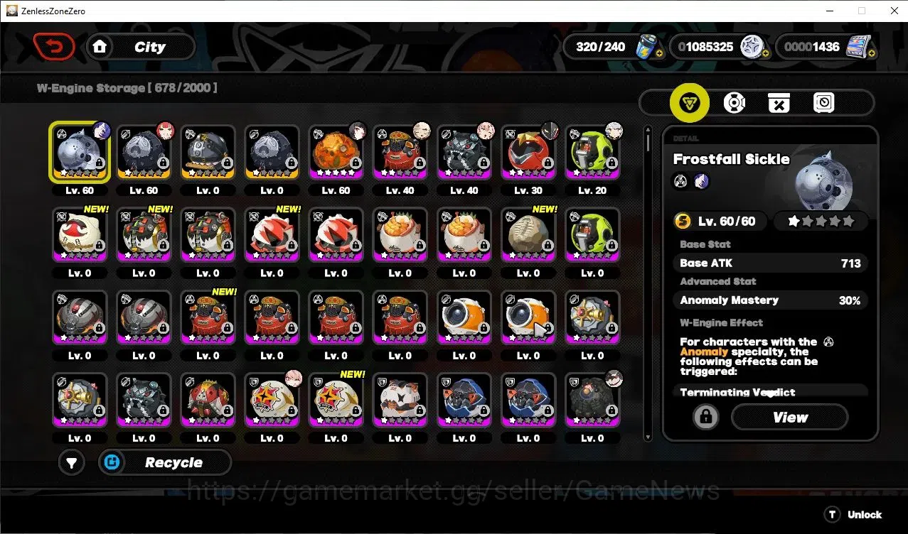 Zenless Zone Zero Accounts ASIA|IK 51|1,4K Polyc|4 Limit,Promeia PremTeam[Pro image 8