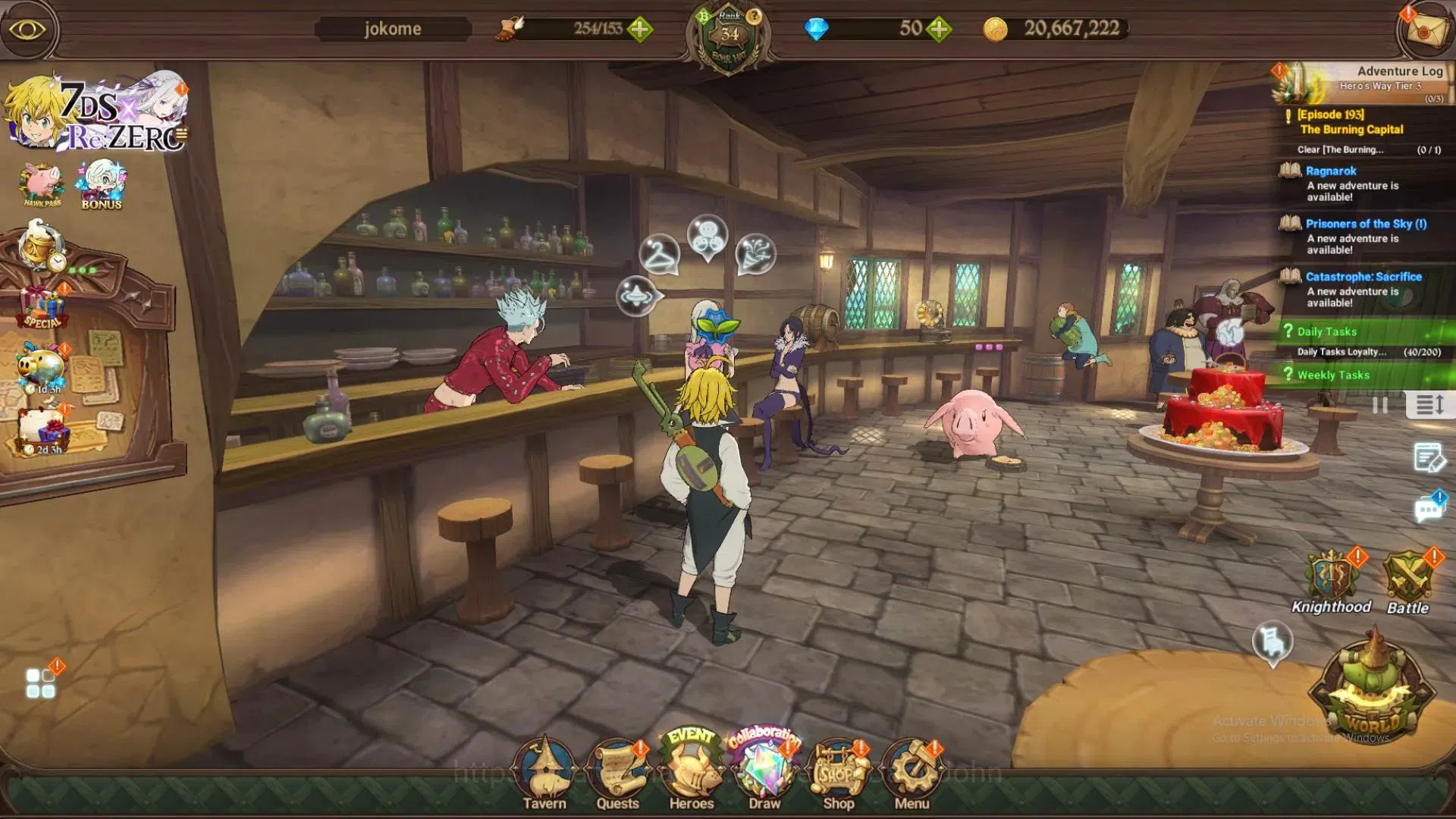The Seven Deadly Sins: Grand Cross Accounts Endgame GLOBAL|1,2mCC|1LR + 4UR 1