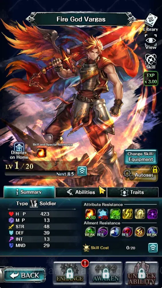 Last Cloudia Accounts GLOBAL|Rank 7|Collab Brave Frontier (Fire God Varg image 4