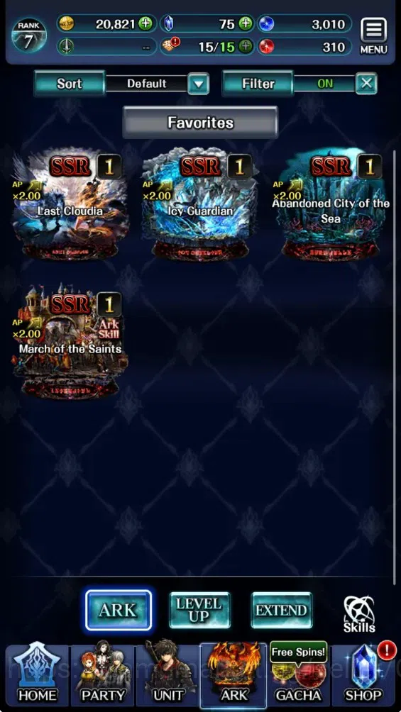 Last Cloudia Accounts GLOBAL|Rank 7|Collab Brave Frontier (Fire God Varg image 5