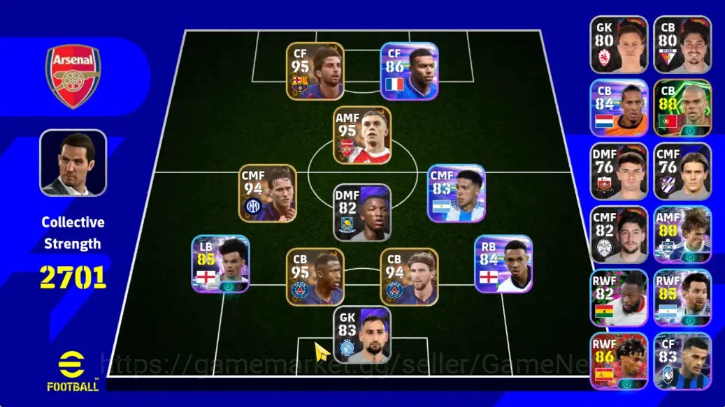 eFootball Accounts Android|Epic Pepe,Showtime Nico Paz,Nico Reilly,Li image 1