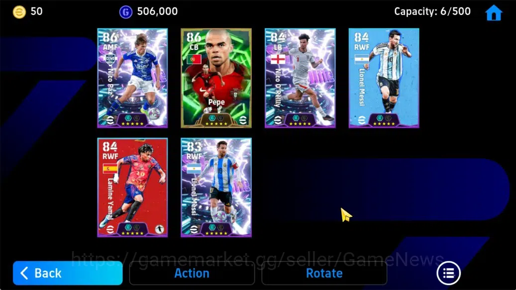 eFootball Accounts Android|Epic Pepe,Showtime Nico Paz,Nico Reilly,Li image 6