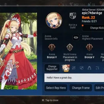 Epic Seven Accounts Starter Global Unverif | Starter | 2 ML (Tidal Rift Elvira,Zio) | PoH ON | SS 15 | Stigma 4.1K  |Log