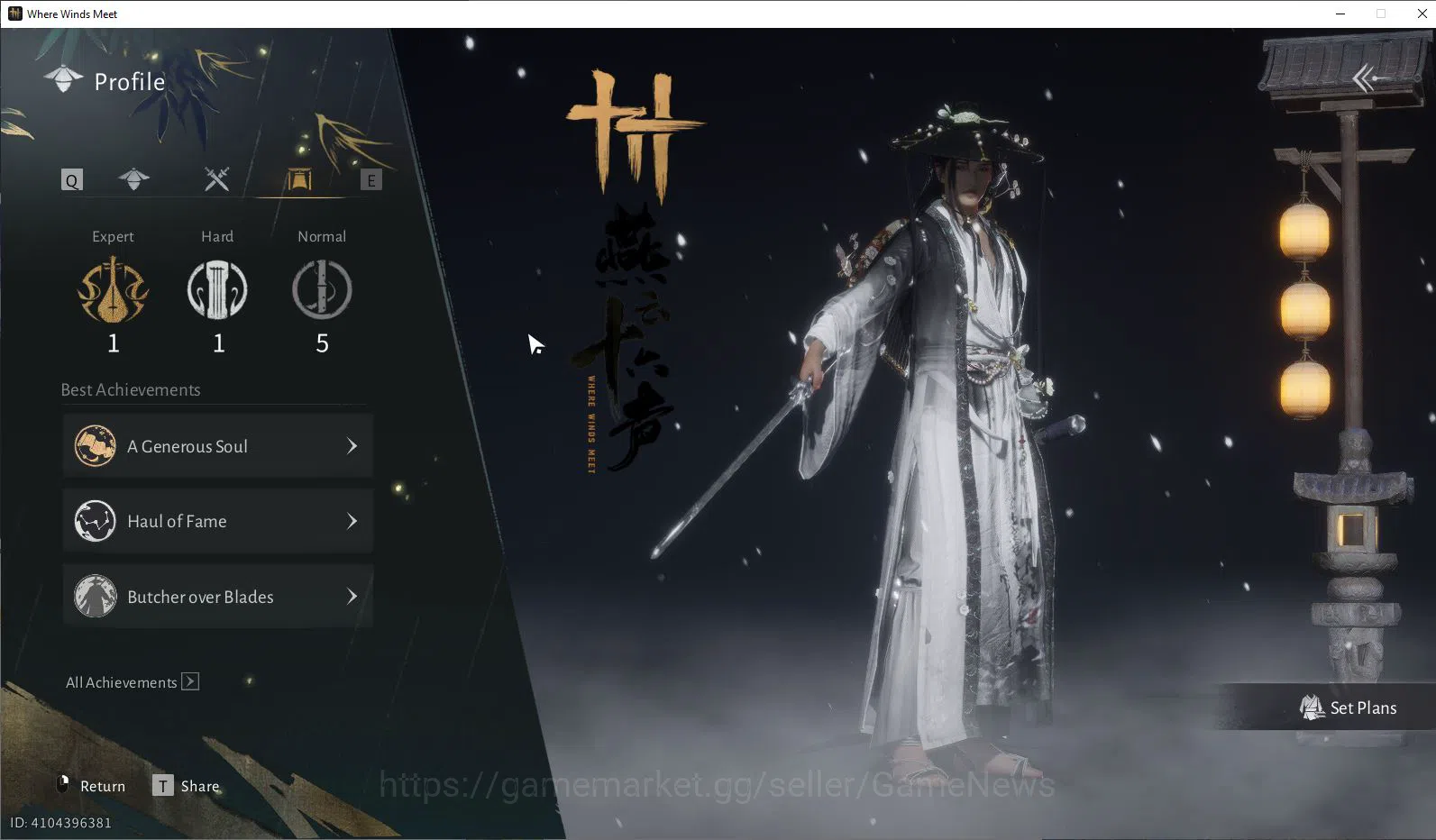 Where Winds Meet Accounts GLOBAL Lv5| Fresh Starter 1 Set Skin Lagend Elegy  image 3