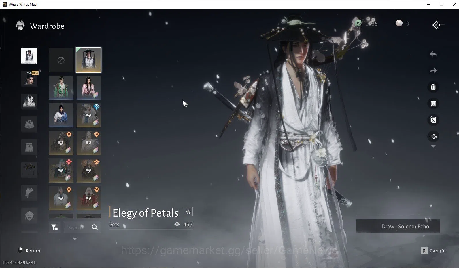 Where Winds Meet Accounts GLOBAL Lv5| Fresh Starter 1 Set Skin Lagend Elegy  image 8
