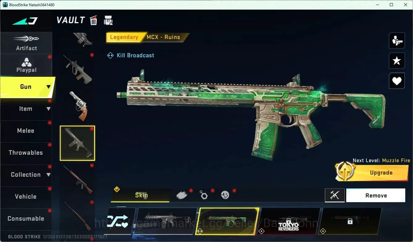 Blood Strike Accounts ASIA | LMT MP7 Verdant Gleam|TOKYO REVENGER MB2|2  image 5