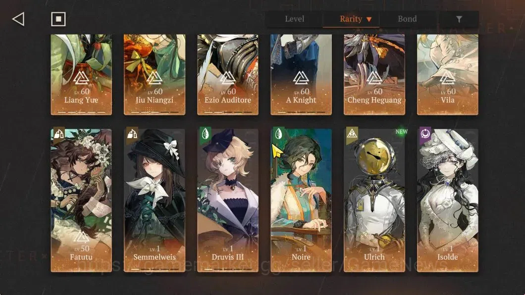 Reverse: 1999 Accounts GLOBAL|Lv54|14(*6Crew)(3Limit)|(LiangYueP5,JiuNian image 3